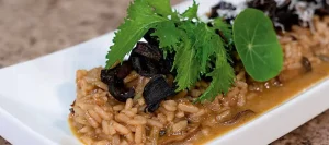 ARROZ SAN PEDRO ESTILO RISOTTO CON HONGOS TENQUIQUES