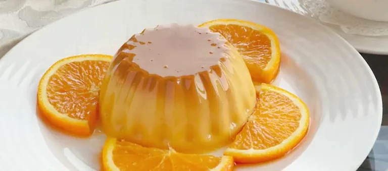 FLAN DE ARROZ SAN PEDRO CON LECHE Y RALLADURA DE NARANJA